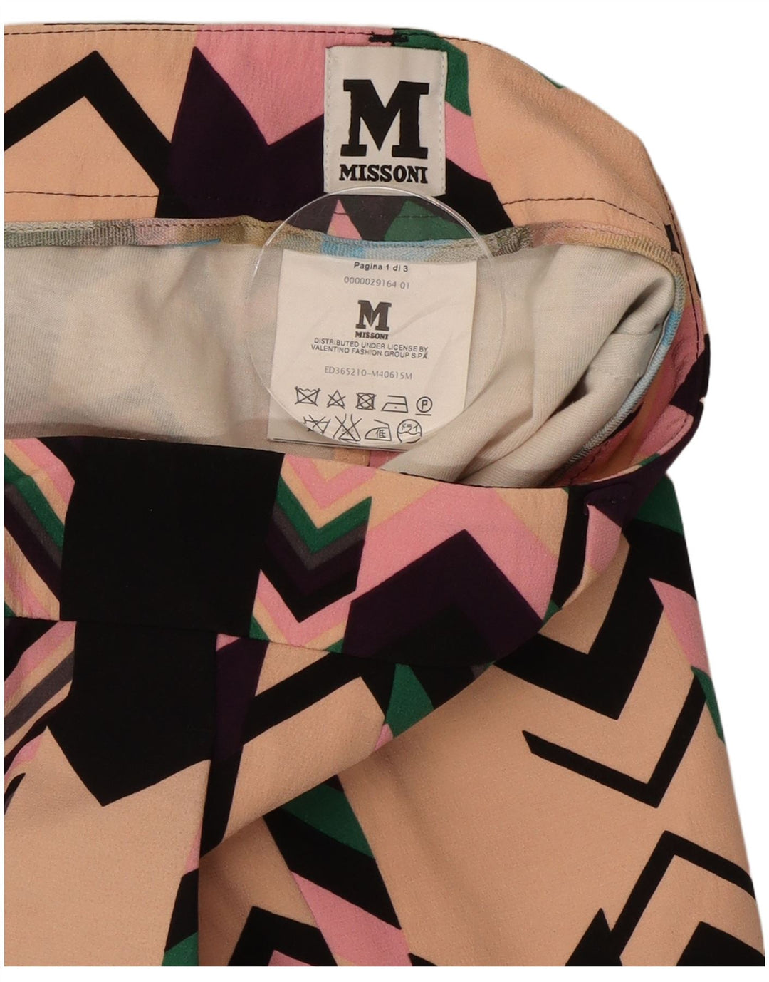 MISSONI Womens Cropped Trousers Medium W32 L25 Multicoloured Colourful