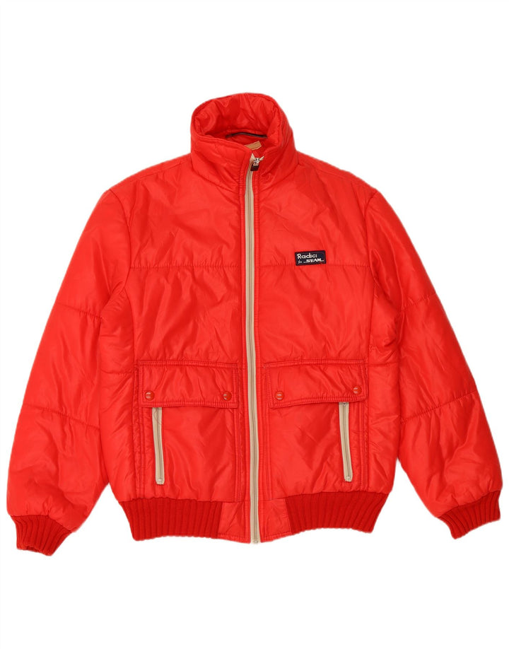RADICI Polstret hættejakke til mænd IT 48 Medium rød polyamid