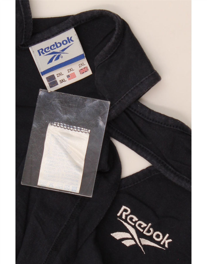 REEBOK Womens Vest Top UK 20 2XL Navy Blue Cotton Vintage Reebok and Second-Hand Reebok from Messina Hembry 