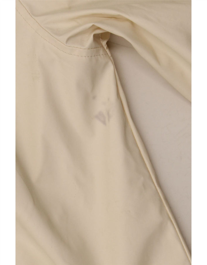 Topshop Dame Oversized Hætte Regnjakke UK 10 Small Off White