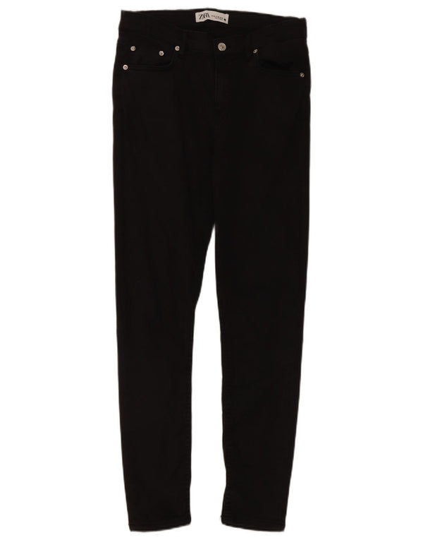 Zara Dame Skinny Jeans EU 38 Small W28 L27 Sort Bomuld