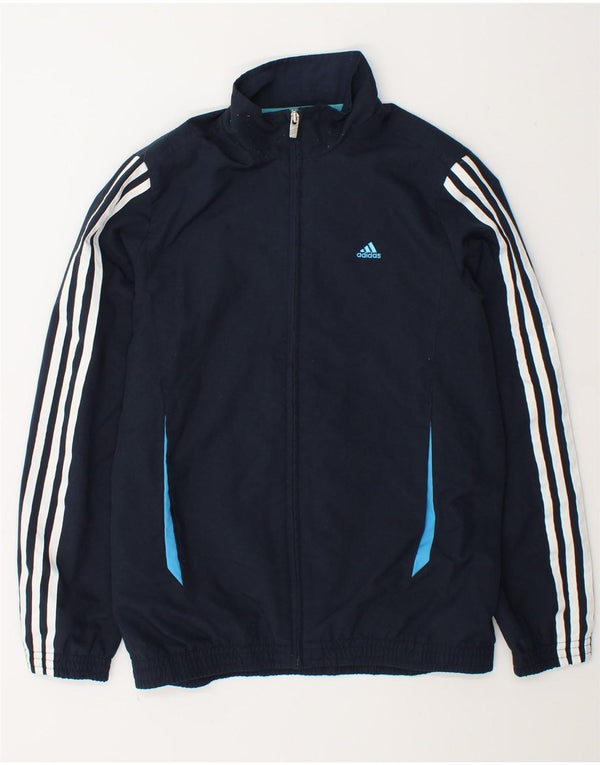 Adidas drenge grafisk træningsdragt topjakke 13-14 år marineblå farveblok