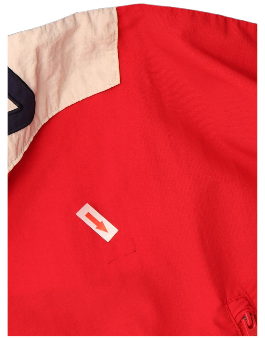 FILA Herre grafisk hættejakke anorak UK 40 Large Navy Blue Colourblock