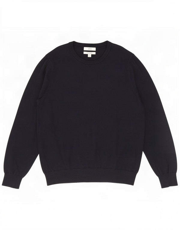 Marks & Spencer Herre sweater med rund hals 2XL marineblå bomuld