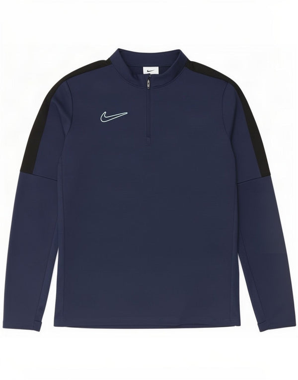 Nike Boys Dri Fit Pullover Træningsdragt Top 6-7 år Stor Marineblå