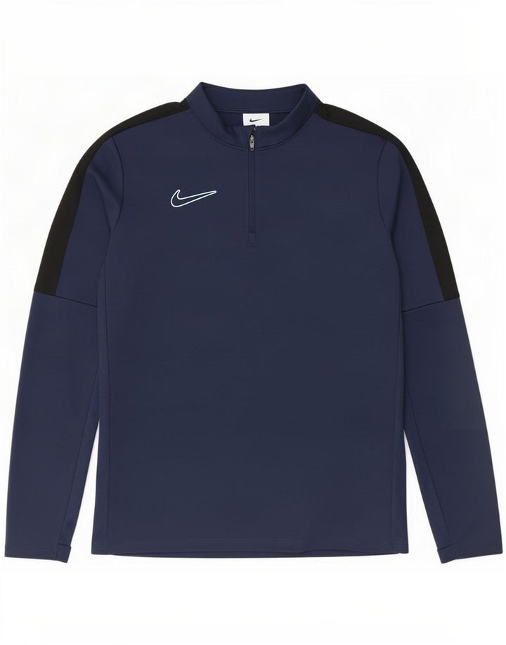 Nike Boys Dri Fit Pullover Træningsdragt Top 6-7 år Stor Marineblå