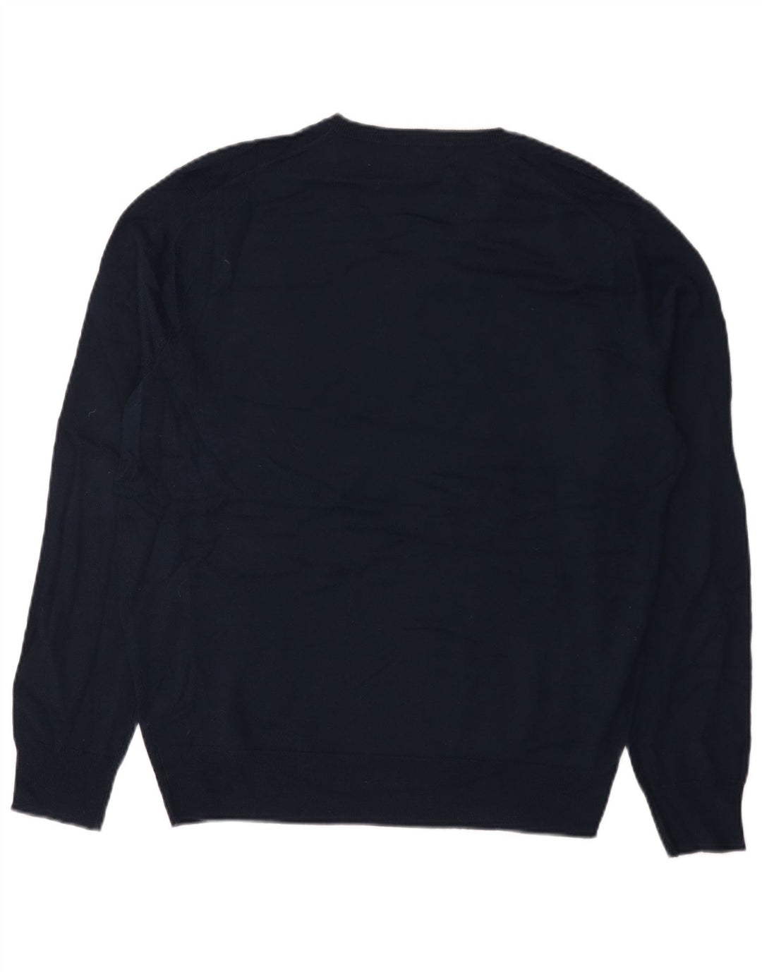 J. Crew Herre V-hals sweater Stor marineblå akryl
