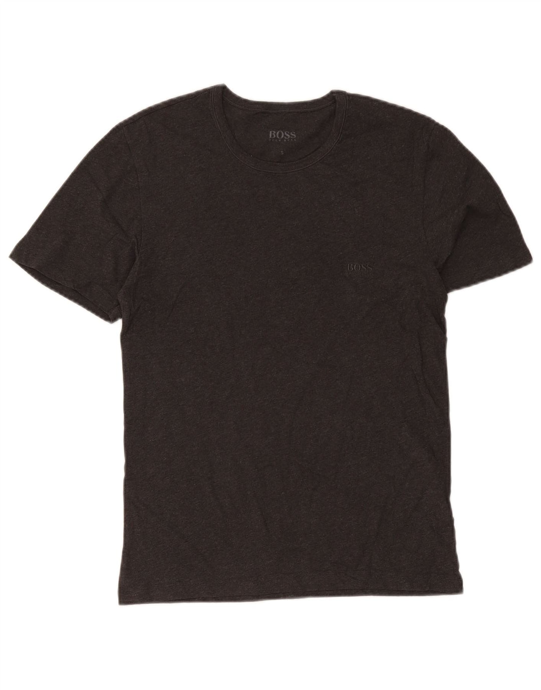 Hugo Boss Herre T-Shirt Top Lille Grå Bomuld