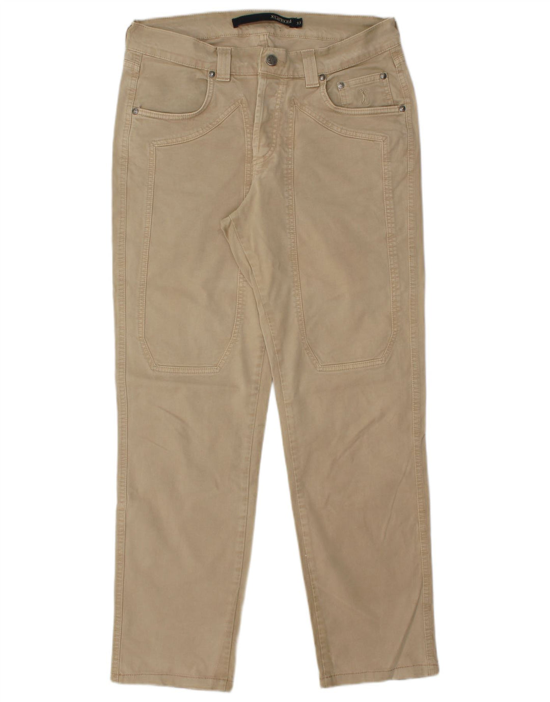 JECKERSON Mens Straight Jeans W33 L30  Beige Cotton