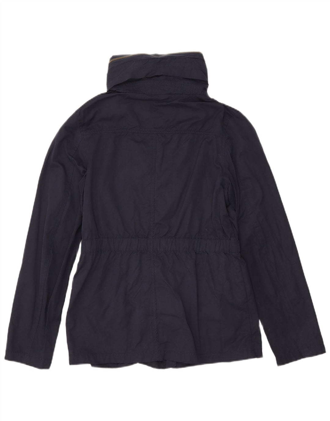 FAT FACE Dame Hooded Utility Jacket UK 10 Small Navy Blue Polyester