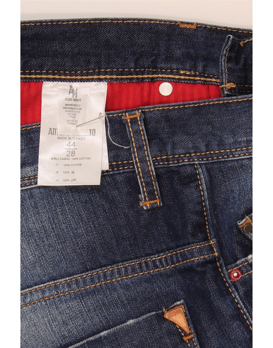 ANTONY MORATO Womens Bermuda Denim Shorts IT 44 Medium W28 Blue Cotton Vintage Antony Morato and Second-Hand Antony Morato from Messina Hembry 