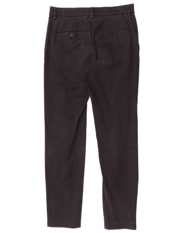 Zara Herre Slim Chino Bukser EU 38 Small W30 L29 Sort Bomuld