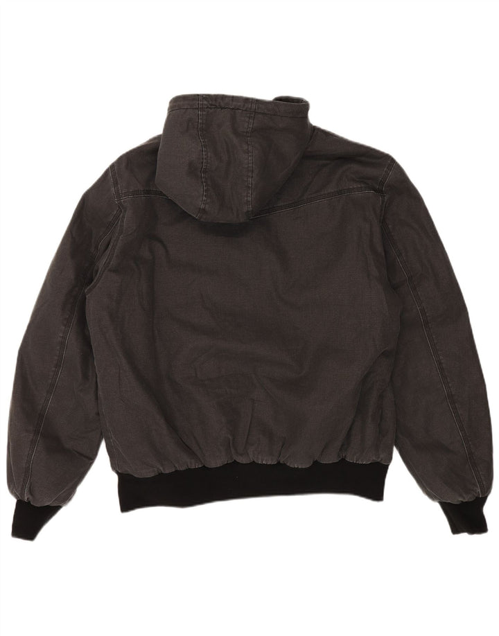 SUPERDRY Sherpajakke med hætte til mænd UK 42 XL Grå bomuld