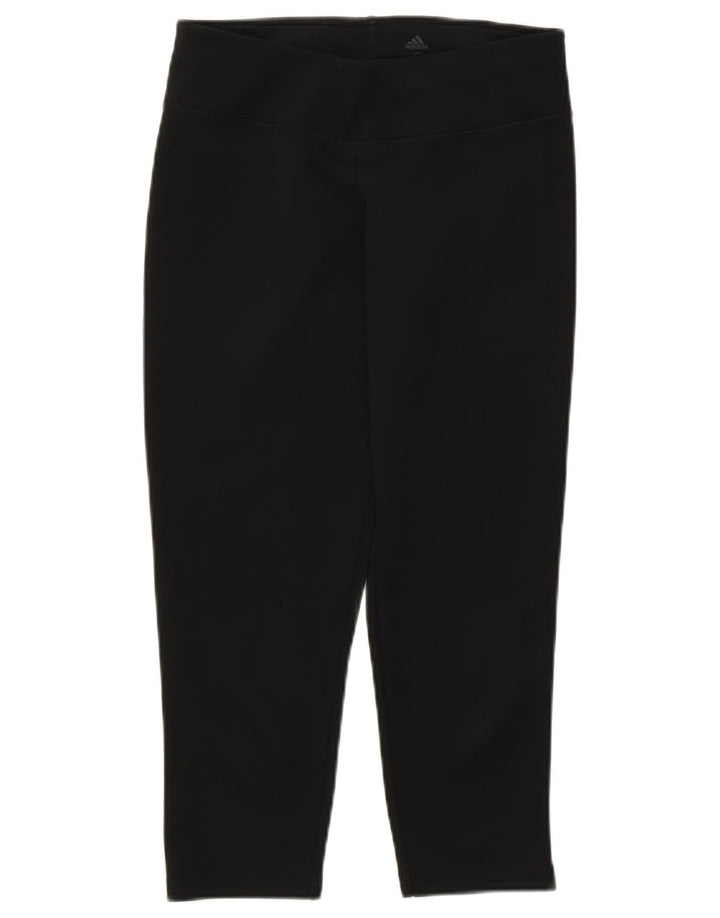 Adidas Dame Climalite Capri Leggings UK 8/10 Small Black
