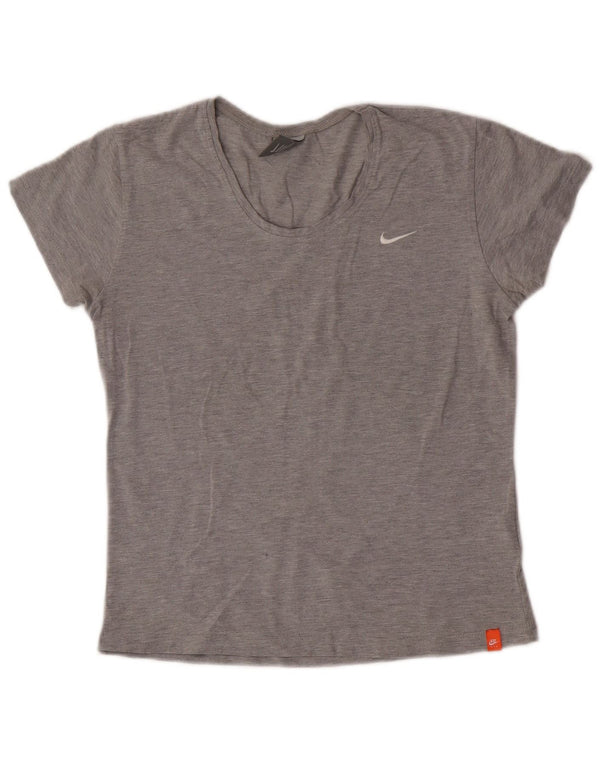 Nike T-shirt top UK 10/12 mellemgrå bomuld