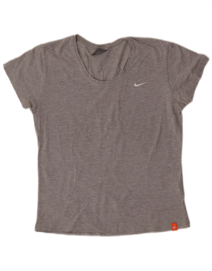 Nike T-shirt top UK 10/12 mellemgrå bomuld