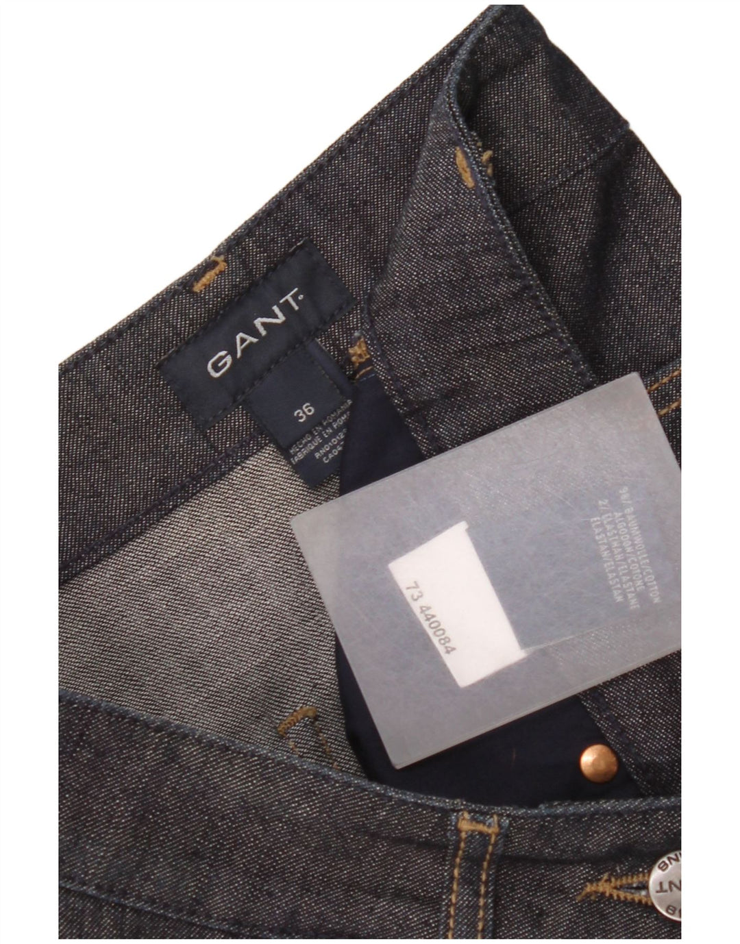 Gant Dame Denim Nederdel EU 36 Small W28 Sort Bomuld