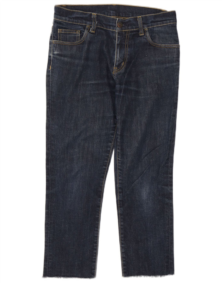 Carhartt Womens Cropped Jeans W30 L22 Marineblå Bomuld