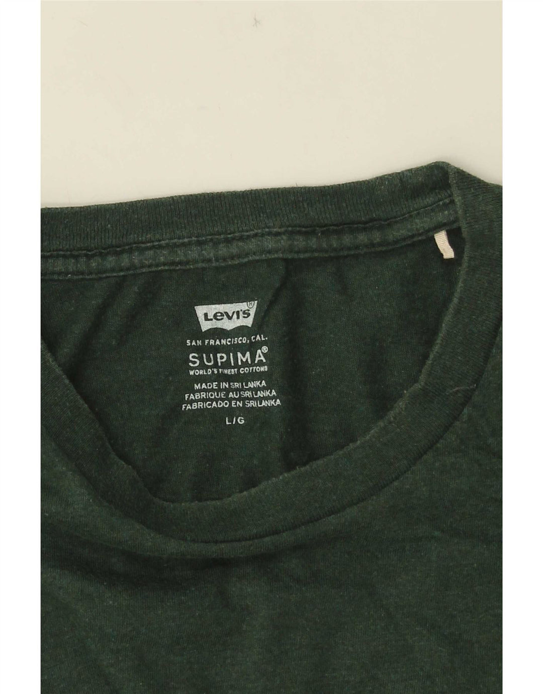 Levi's Herre T-Shirt Top Stor Grøn