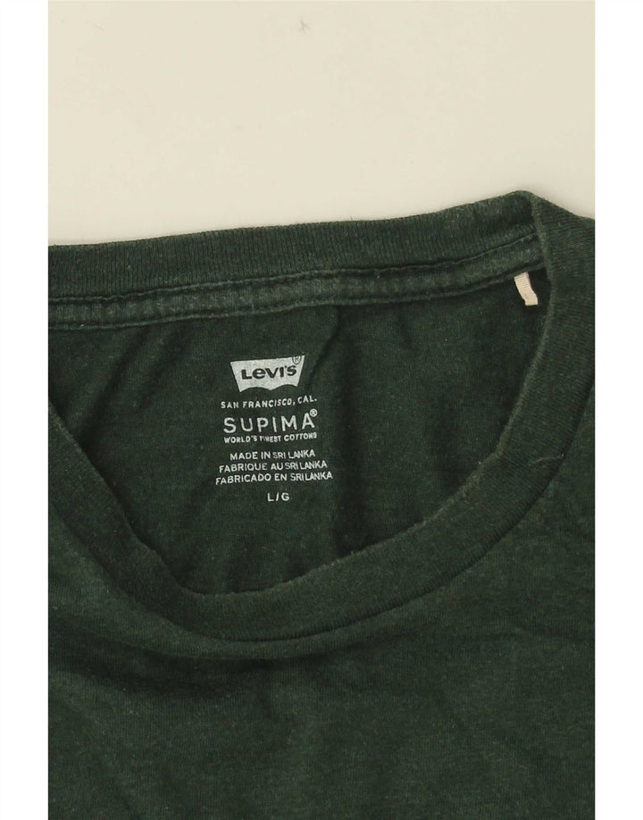 Levi's Herre T-Shirt Top Stor Grøn