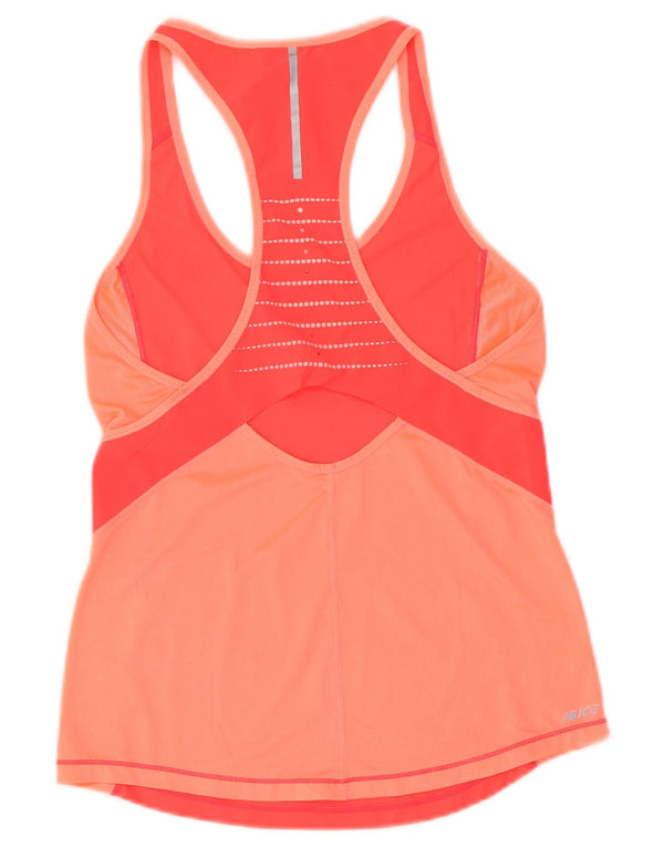 New Balance Damevest Top UK 4 XS Pink Colourblock Polyester