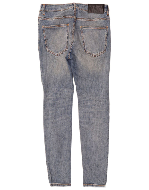 Zara Herre Distressed Skinny Jeans EU 40 Medium W31 L29 Blå Bomuld
