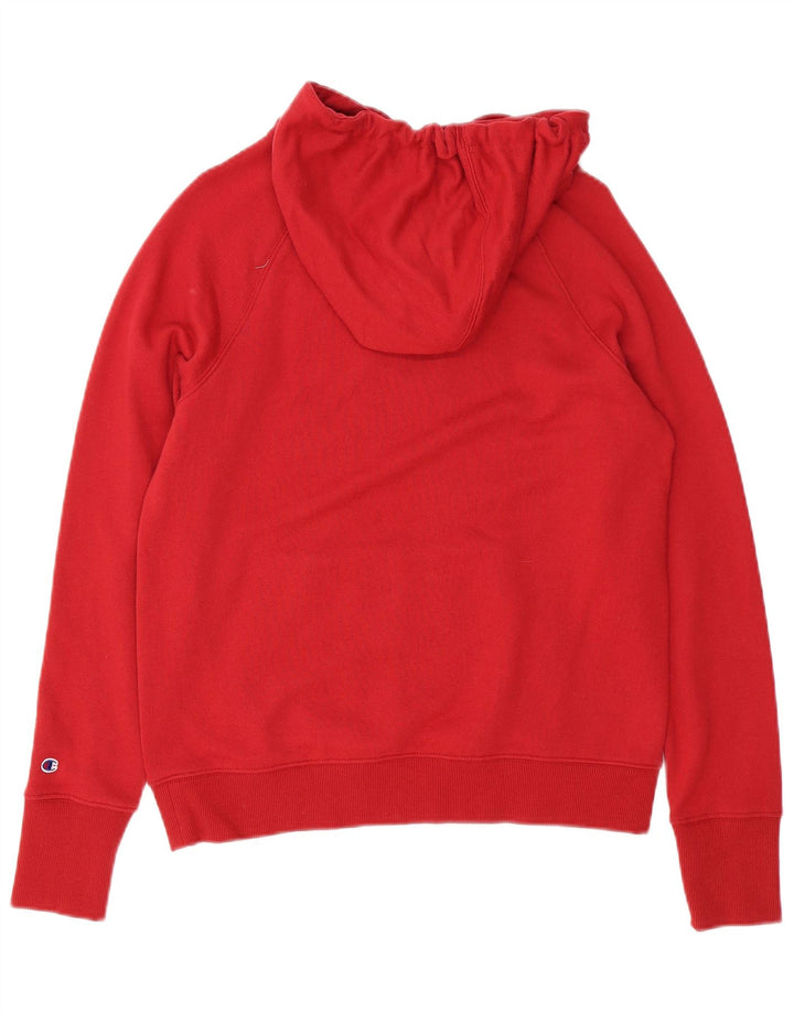 CHAMPION Womens Oklahoma Graphic Hoodie Jumper UK 14 Medium Red