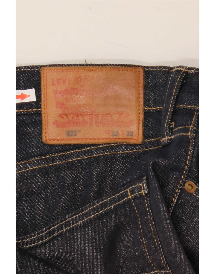 Levi's herre 522 lige jeans W32 L32 marineblå bomuld
