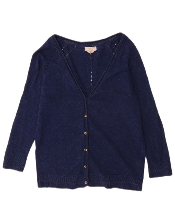 Fat Face Dame Cardigan Sweater UK 8 Small Blue