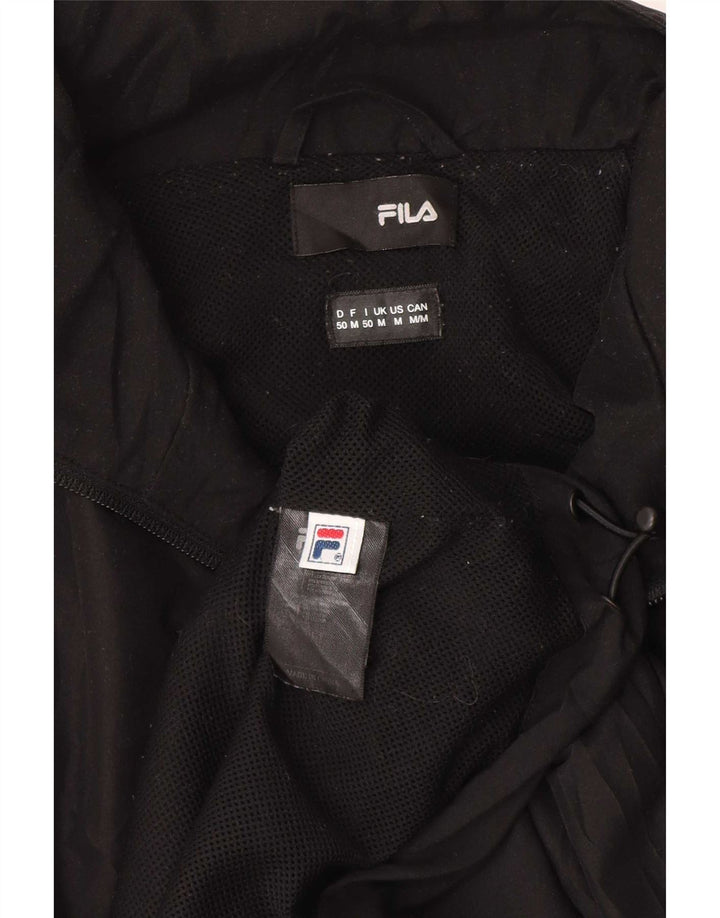 Fila Træningsdragt til mænd Topjakke Medium Sort Stribet Polyester
