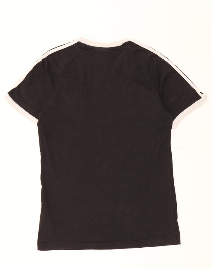 ADIDAS Mens T-Shirt Top Small Black Cotton