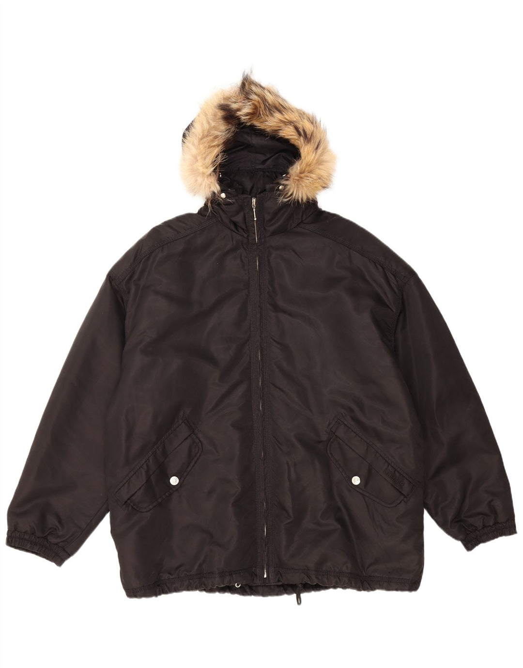 COLMAR Vindjakke med hætte til mænd UK 42 XL Sort polyamid