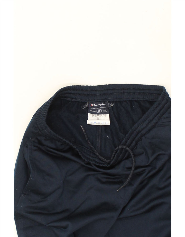 CHAMPION Boys Tracksuit Trousers 9-10 Years Medium Navy Blue Polyester | Vintage Champion | Thrift | Second-Hand Champion | Used Clothing | Messina Hembry 