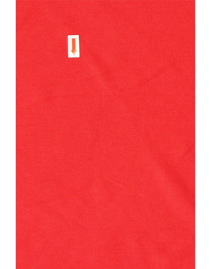 Izod Langærmet Polo Shirt til mænd Medium Rød Polyester