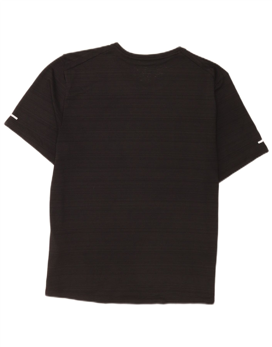 Nike Herre Dri Fit T-Shirt Top Medium Sort Nålestribet Polyester