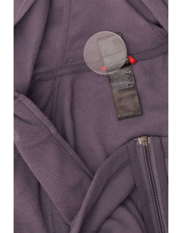 The North Face dame fleecejakke med hætte UK 10 Lille marineblå polyester