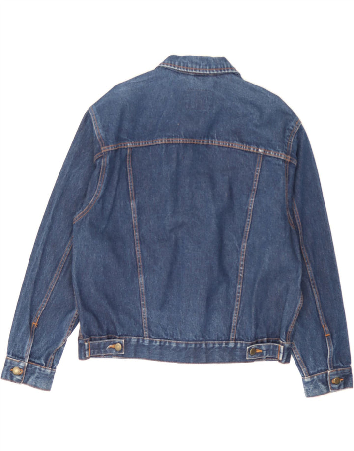 JOHN F GEE Mens Denim Jacket IT 50 Large Blue Cotton Vintage John F Gee and Second-Hand John F Gee from Messina Hembry 