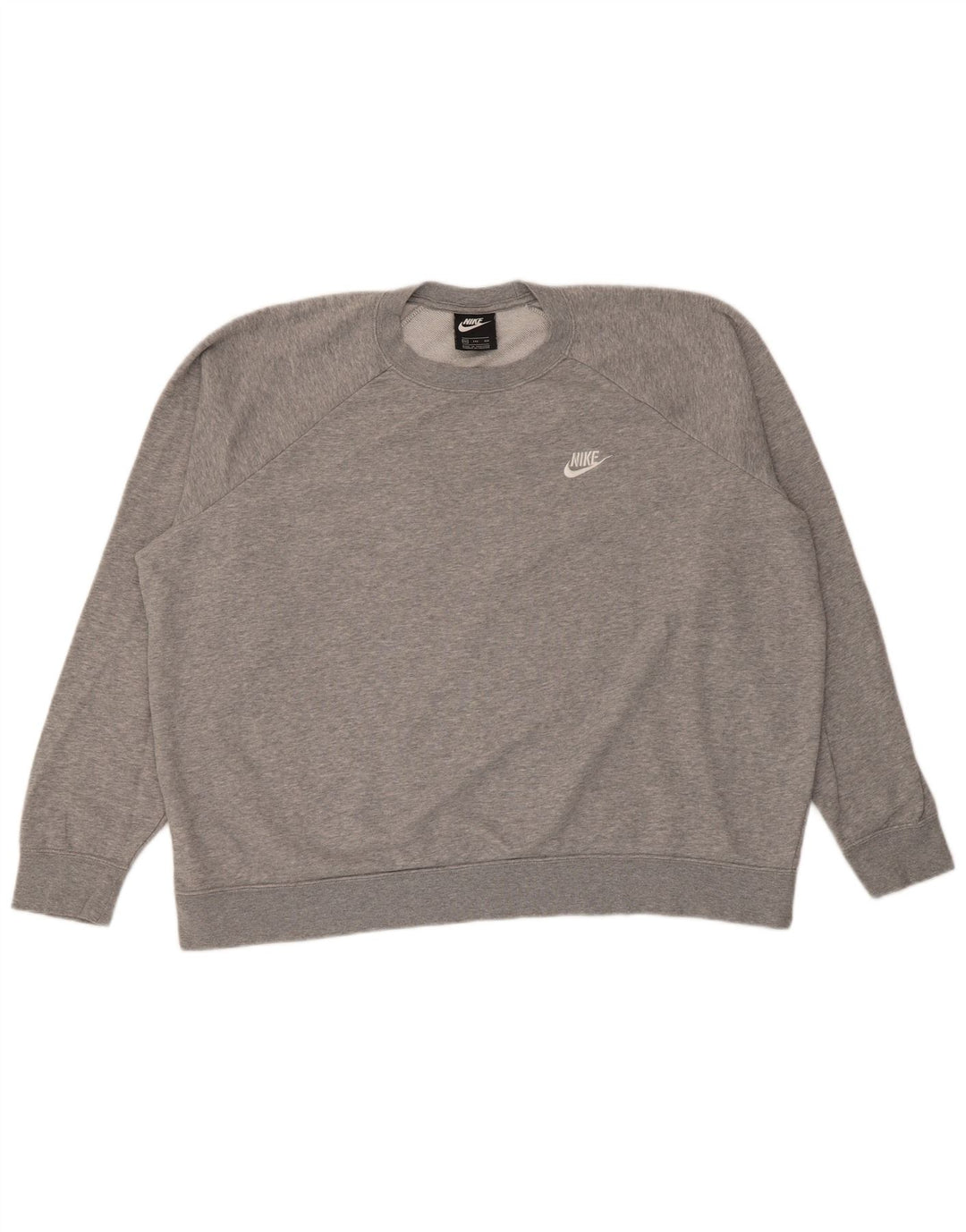 Nike Oversized Sweatshirt Jumper UK 20 2XL Grå Flecked Bomuld