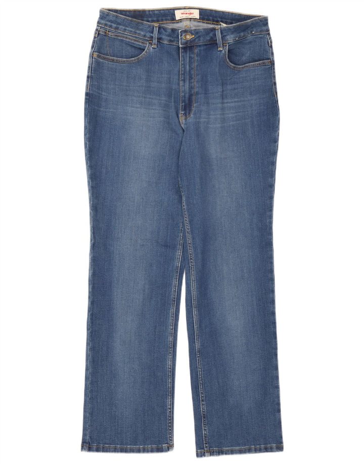 Wrangler lige jeans til kvinder W32 L30 blå bomuld