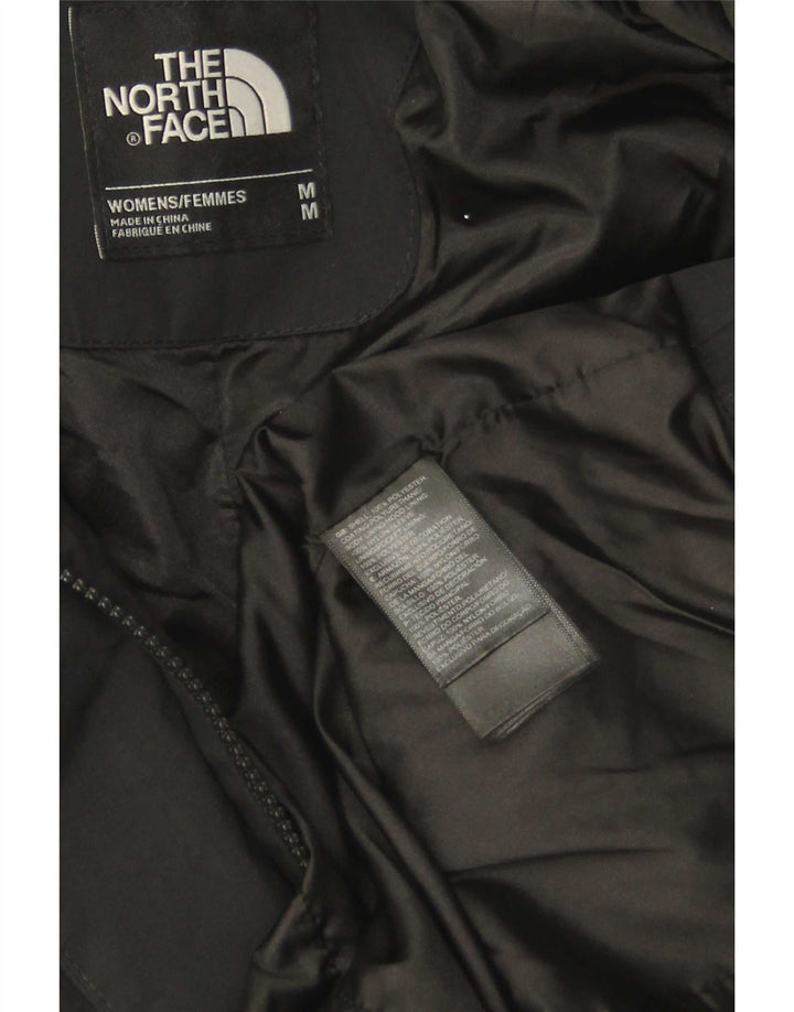 The North Face Dame Hooded Parka Jacket UK 14 Medium Black Polyester