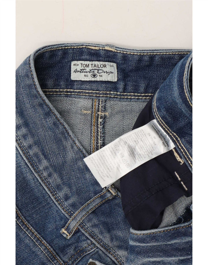 Tom Tailor Dame Mini Denim Nederdel EU 40 Medium W34 Blå Bomuld