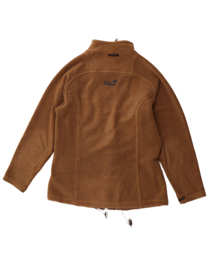 JACK WOLFSKIN Dame Oversized Fleecejakke UK 6 XS Brun