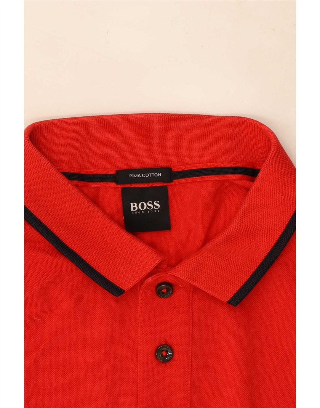 Hugo Boss herre poloshirt Medium rød bomuld