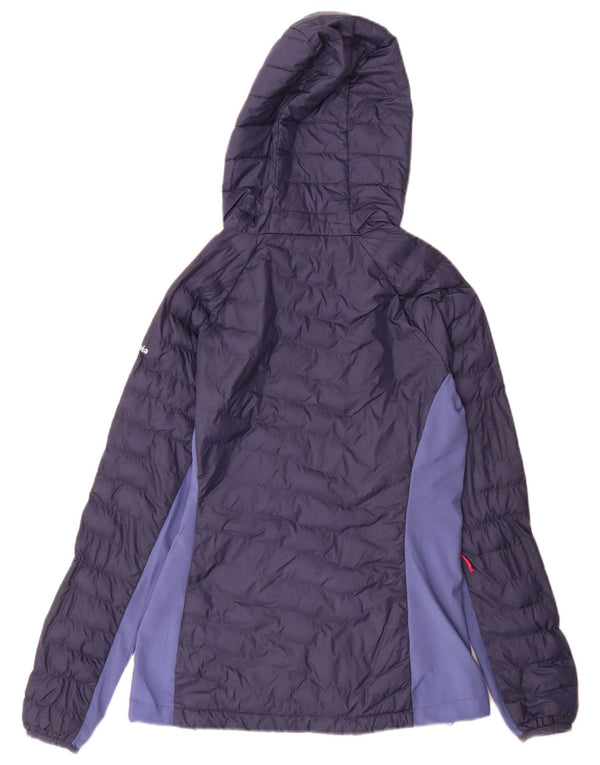 Columbia polstret jakke til kvinder UK 8 Small Navy Blue Colourblock Sports