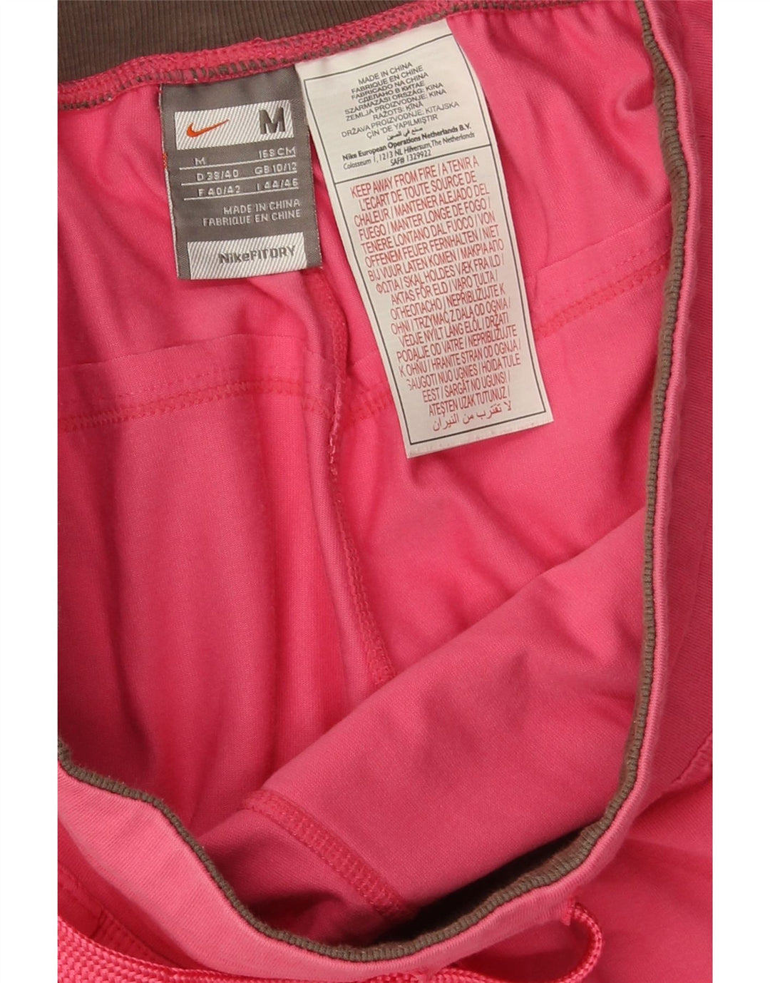 Nike sportsshorts til kvinder UK 10/12 Medium Pink Bomuld