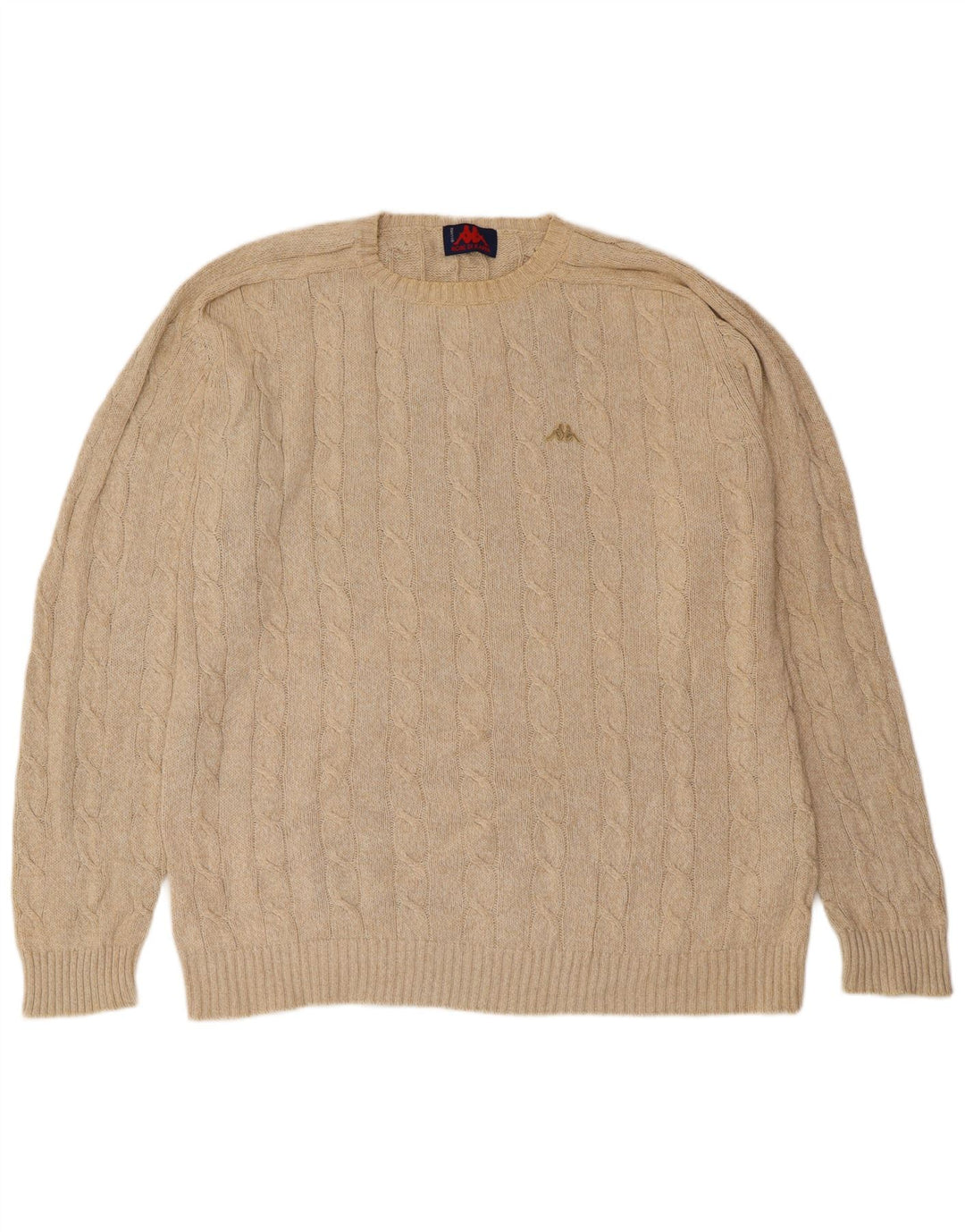 KAPPA Herre sweater med rund hals XL Beige bomuld