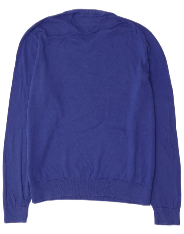 Tommy Hilfiger Herre V-hals sweater XL Blå Bomuld