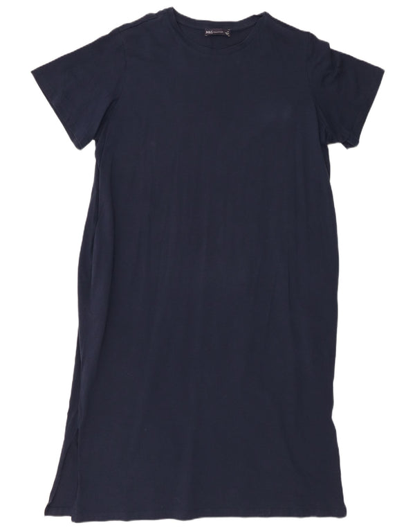 Marks & Spencer T-shirtkjole til kvinder UK 18 XL marineblå bomuld