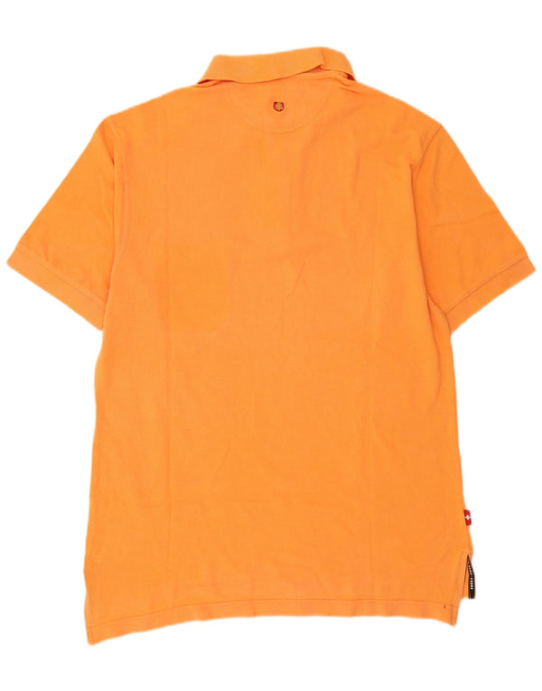 Chateu Beau Cedre Herre Polo Shirt Stor Orange Bomuld