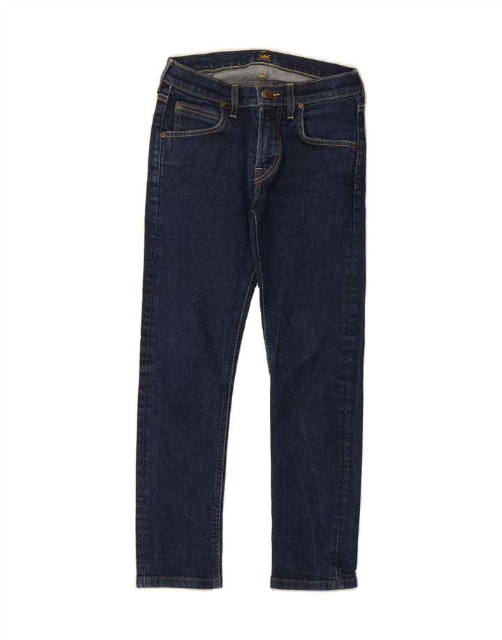 LEE Womens Luke Slim Jeans W27 L24 Navy Blue Cotton Vintage Lee and Second-Hand Lee from Messina Hembry 